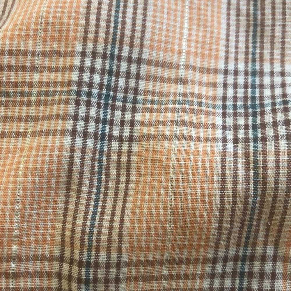 Vintage Plaid ‘70s Western Button-down Shirt - image 2