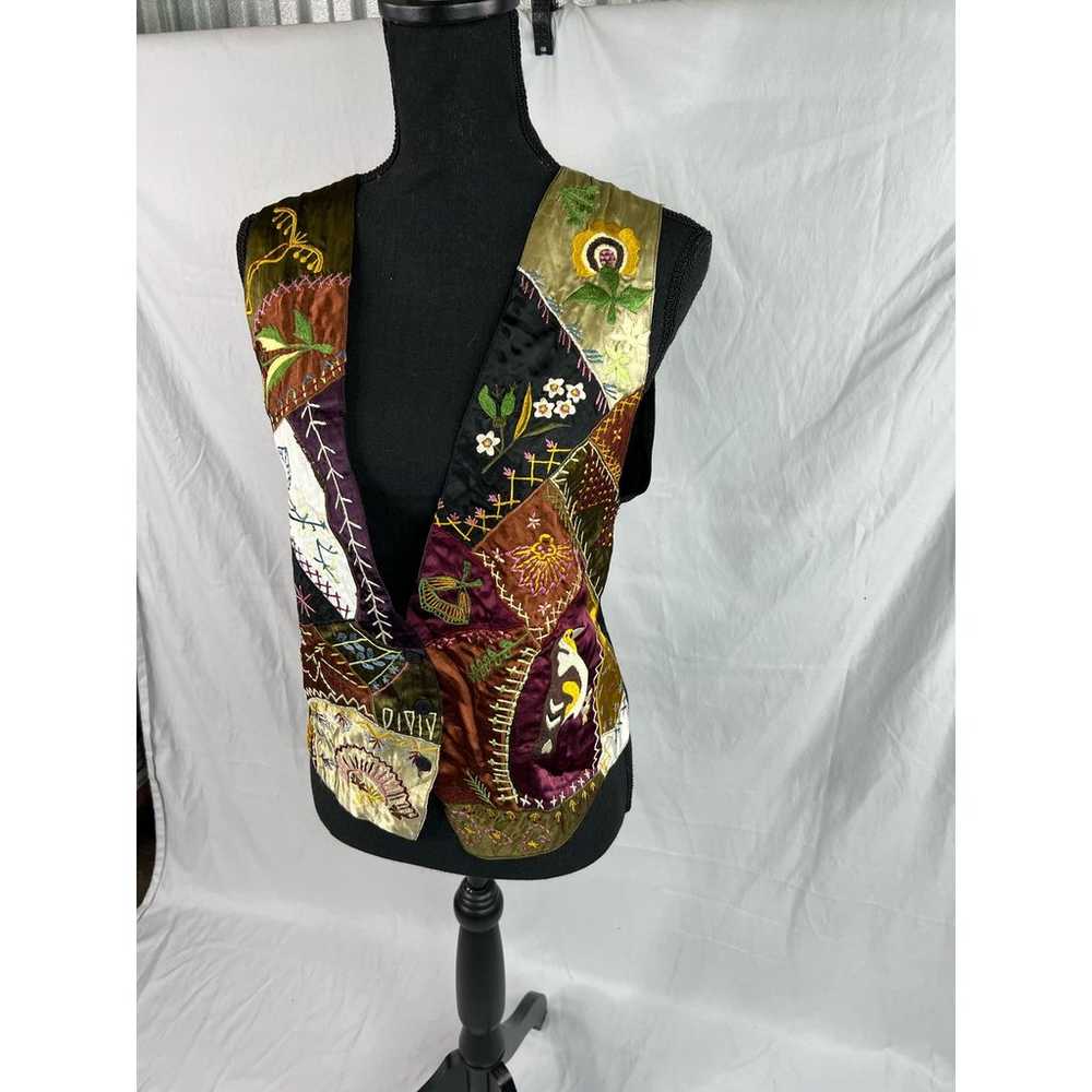 Vintage Rene Derhy bohemian style 80s womens vest… - image 2