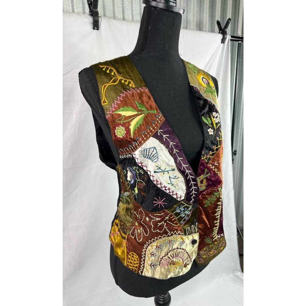 Vintage Rene Derhy bohemian style 80s womens vest… - image 3