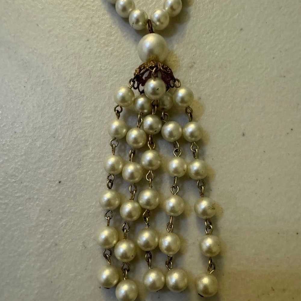Vintage Pearl Necklace (Costume Jewelry) - image 3