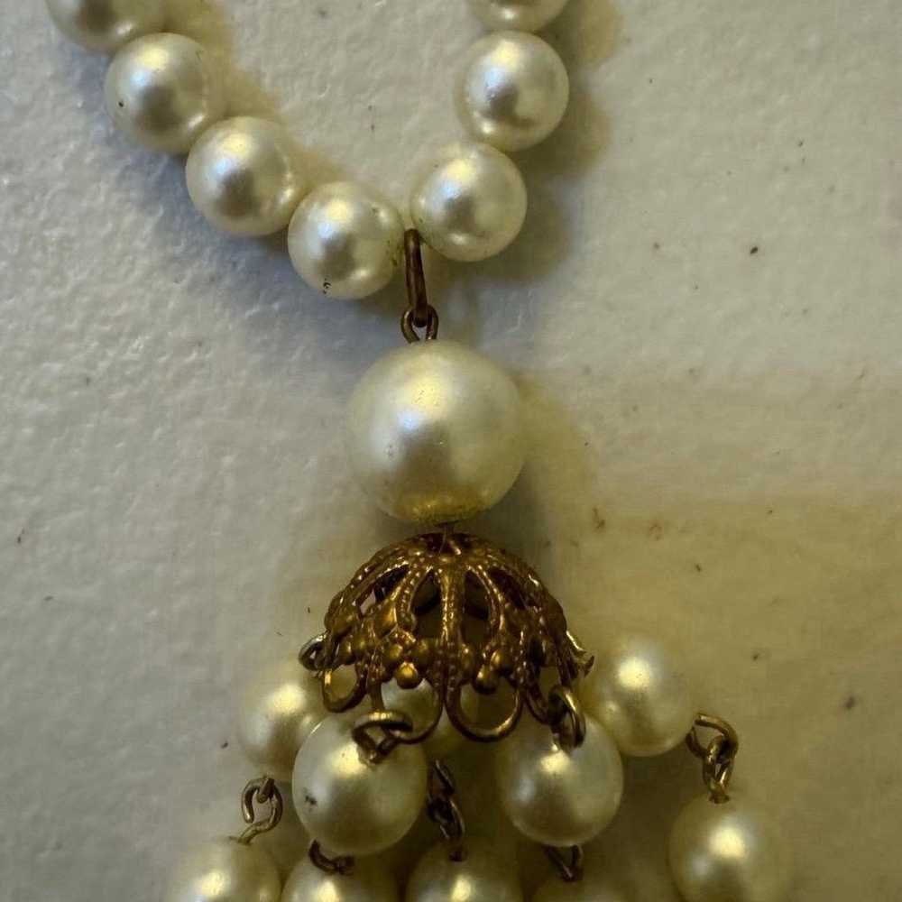 Vintage Pearl Necklace (Costume Jewelry) - image 5