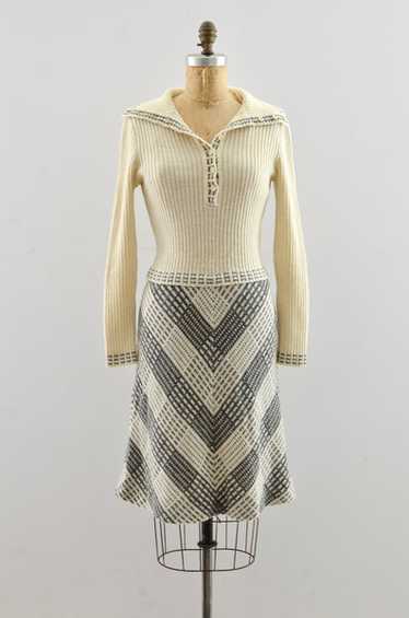 Vintage 1970s Knit Dress