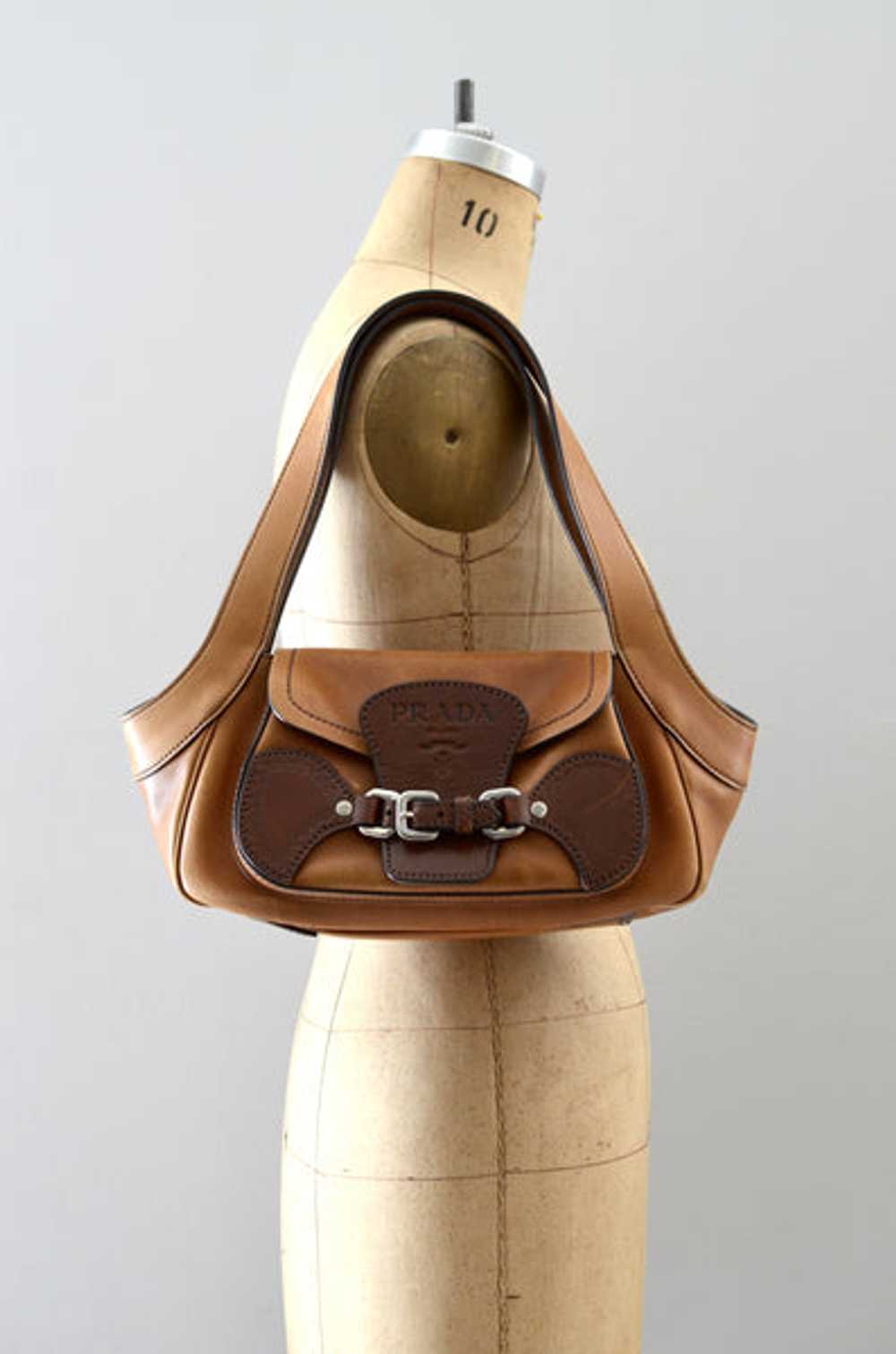 Prada Tabacco Leather Shoulder Bag - image 10
