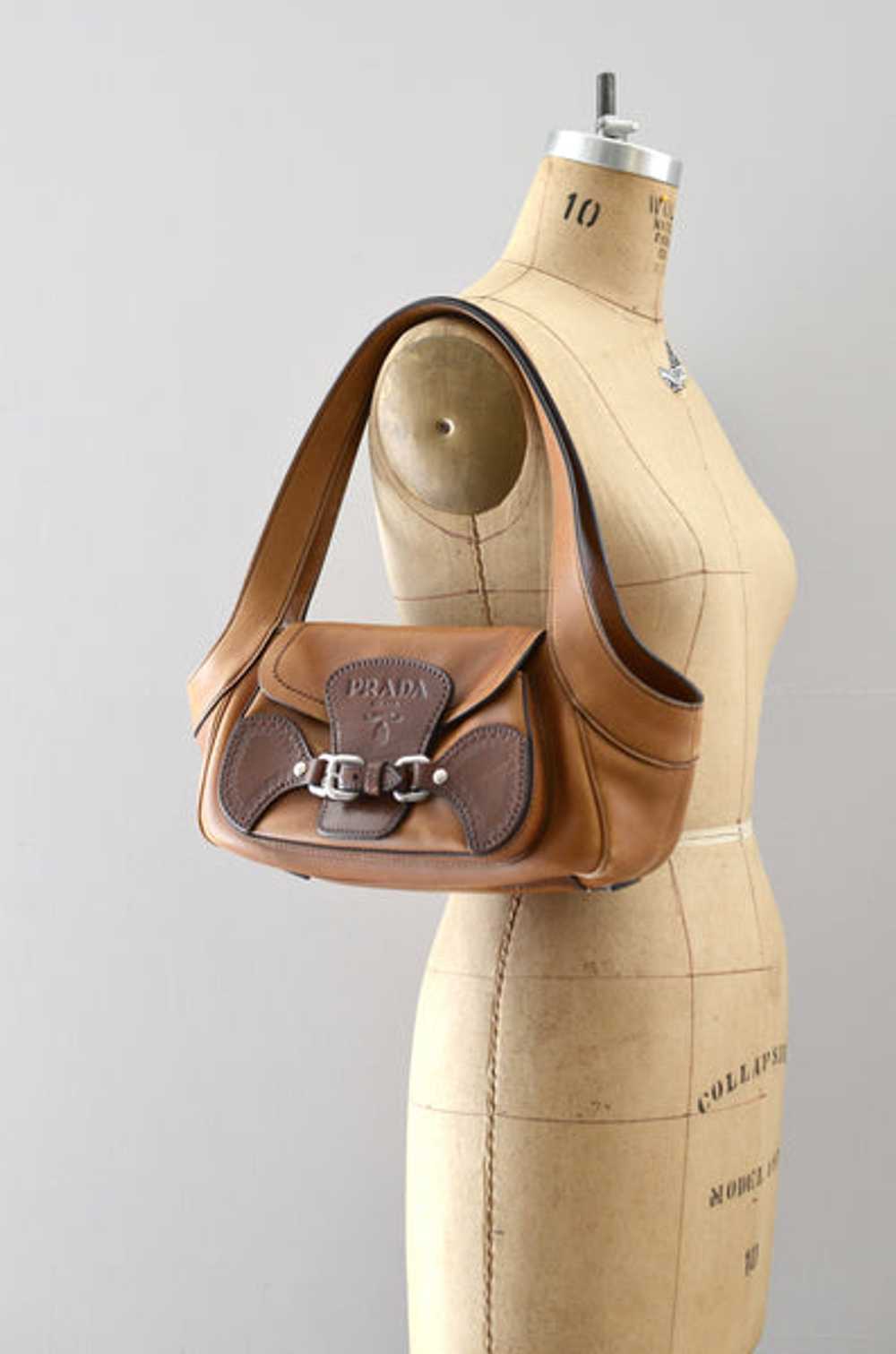 Prada Tabacco Leather Shoulder Bag - image 11