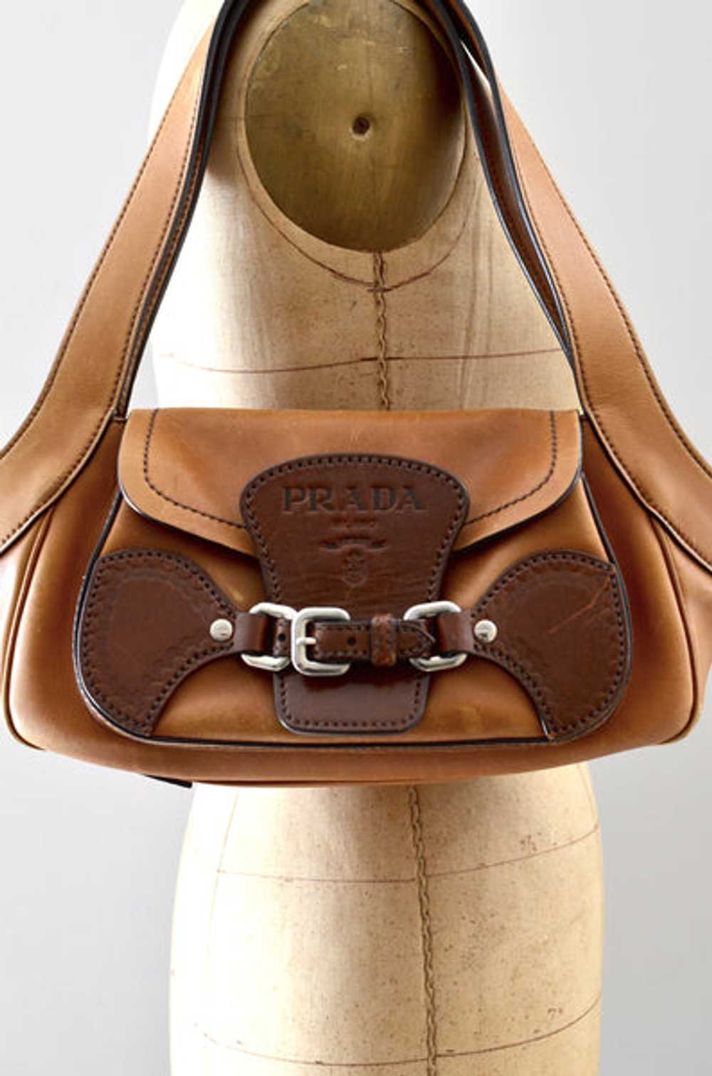 Prada Tabacco Leather Shoulder Bag - image 3