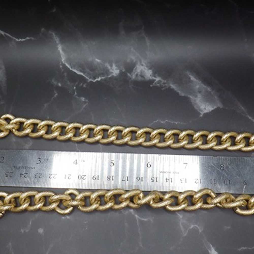 Avon Chain Link Necklace Lightweight Textured Lon… - image 2