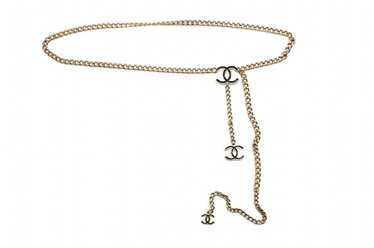 Product Details Chanel Champagne Gold CC Chain Be… - image 1
