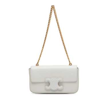 Product Details Celine White Cuir Triomphe Chain … - image 1