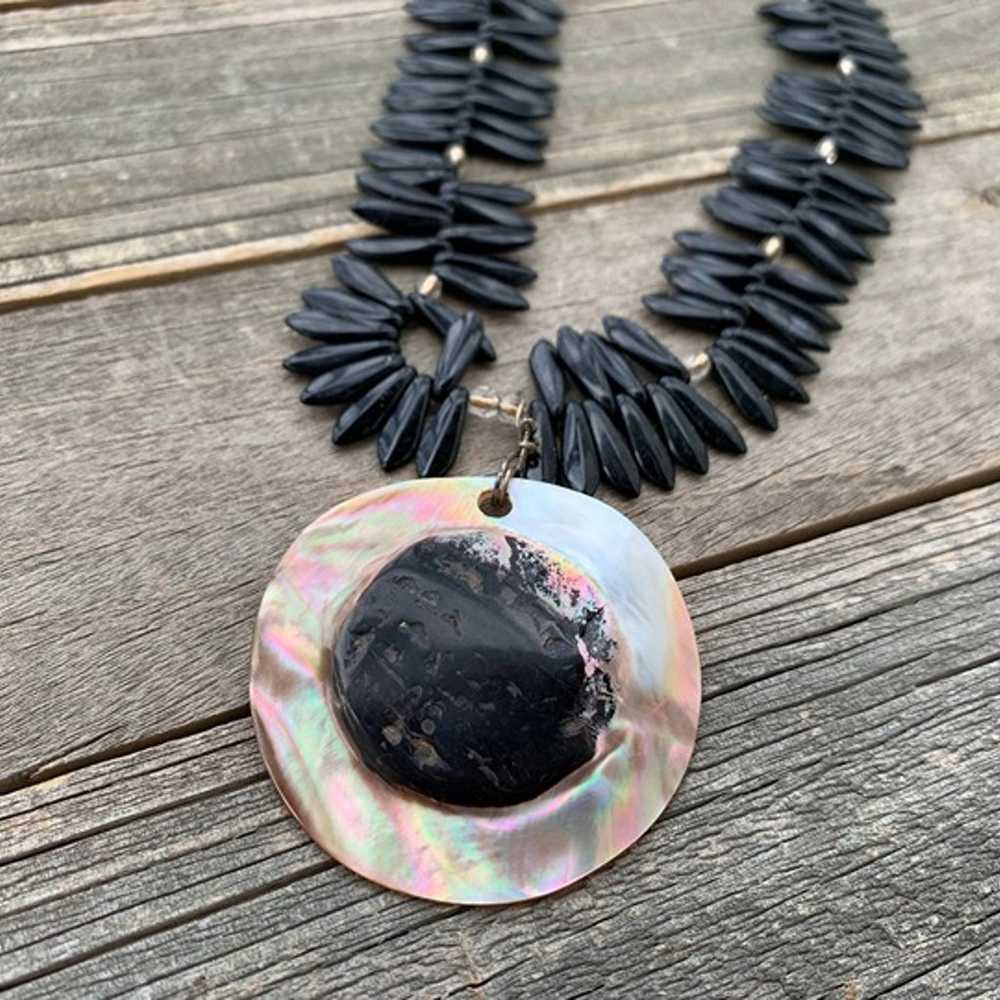 Abalone Necklace | Shell Necklace with Coastal Vi… - image 8
