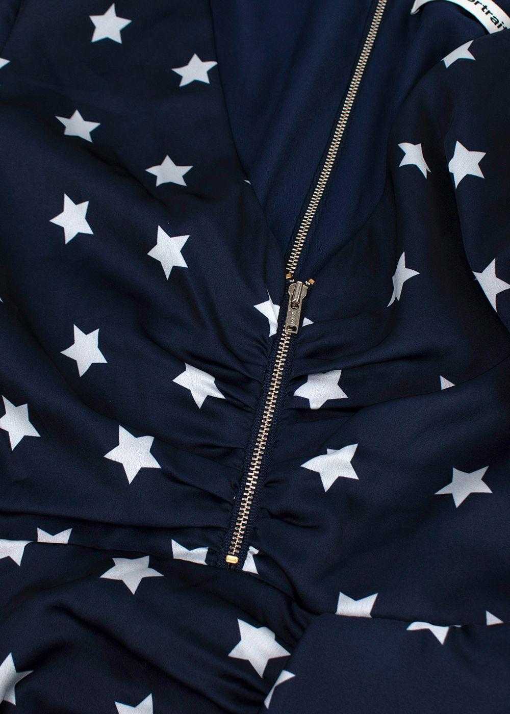 Managed by hewi Self Portrait Navy Star Print Ruf… - image 3