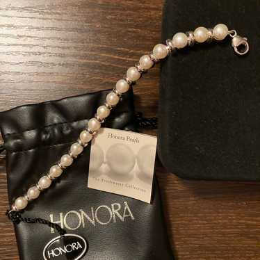 Honora Vintage Sterling Silver Pearl Bracelet