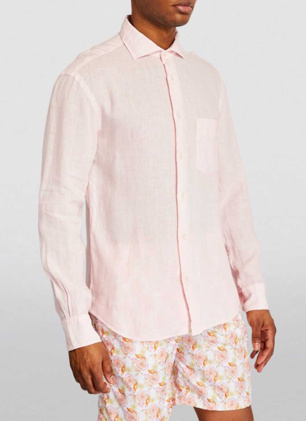 Managed by hewi Fedeli Light Pink Linen Shirt - image 2