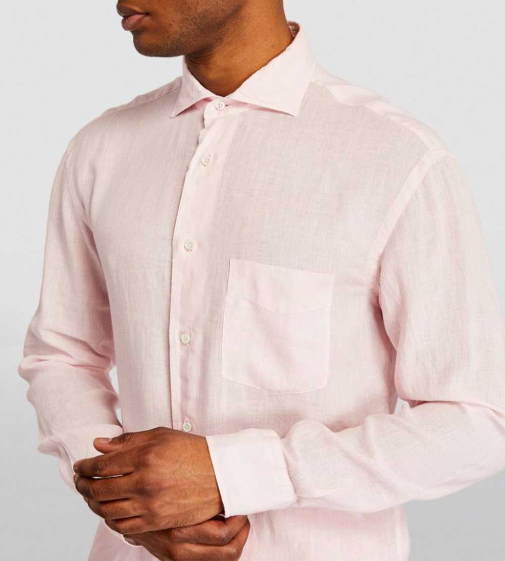 Managed by hewi Fedeli Light Pink Linen Shirt - image 3