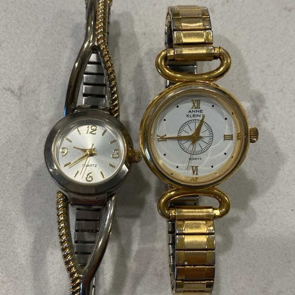 Vintage Pair of Stretch Gold Watches - image 1