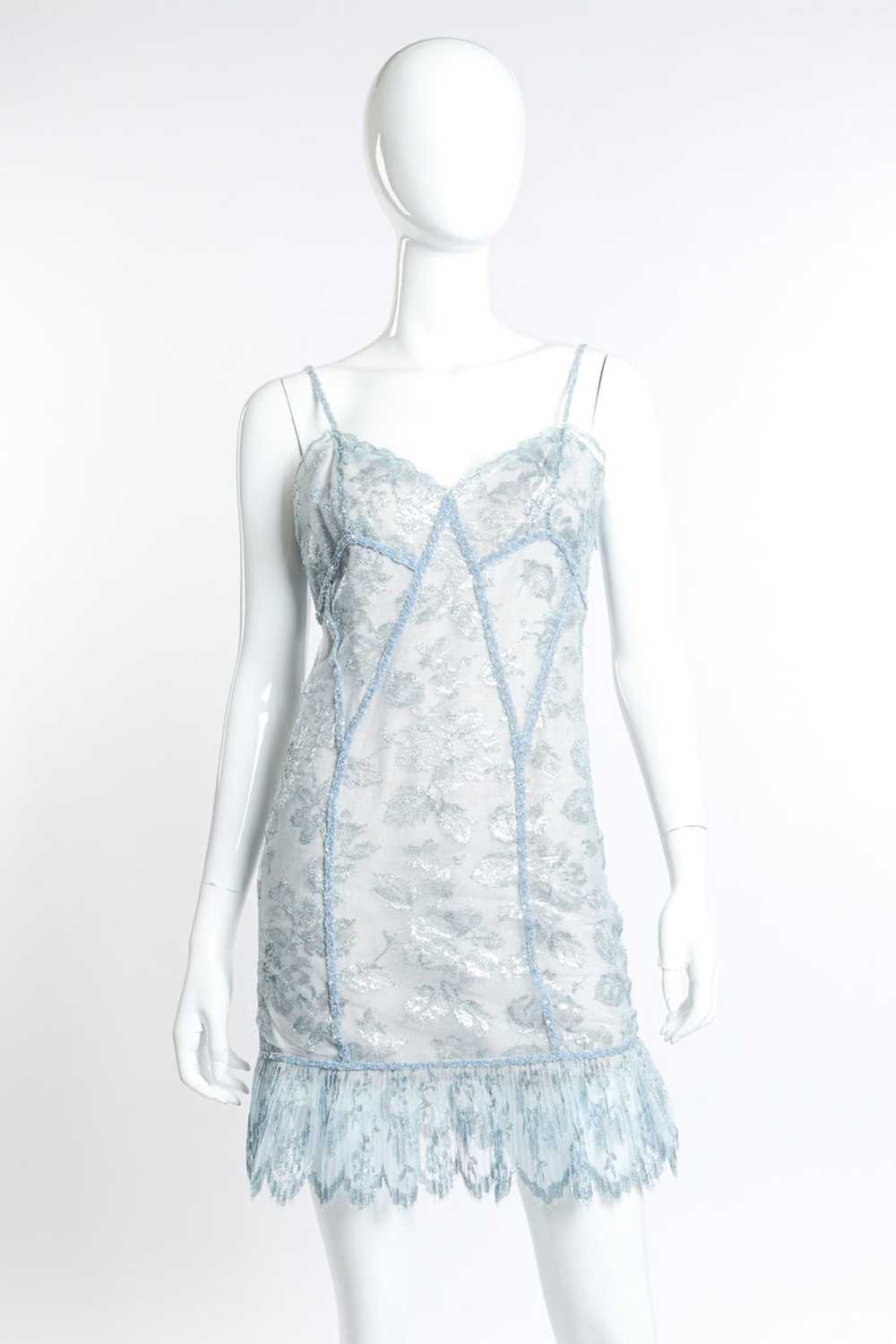 GUY LAROCHE Lace Ruffle Mini Dress - image 1