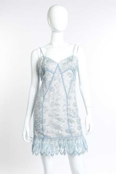 GUY LAROCHE Lace Ruffle Mini Dress