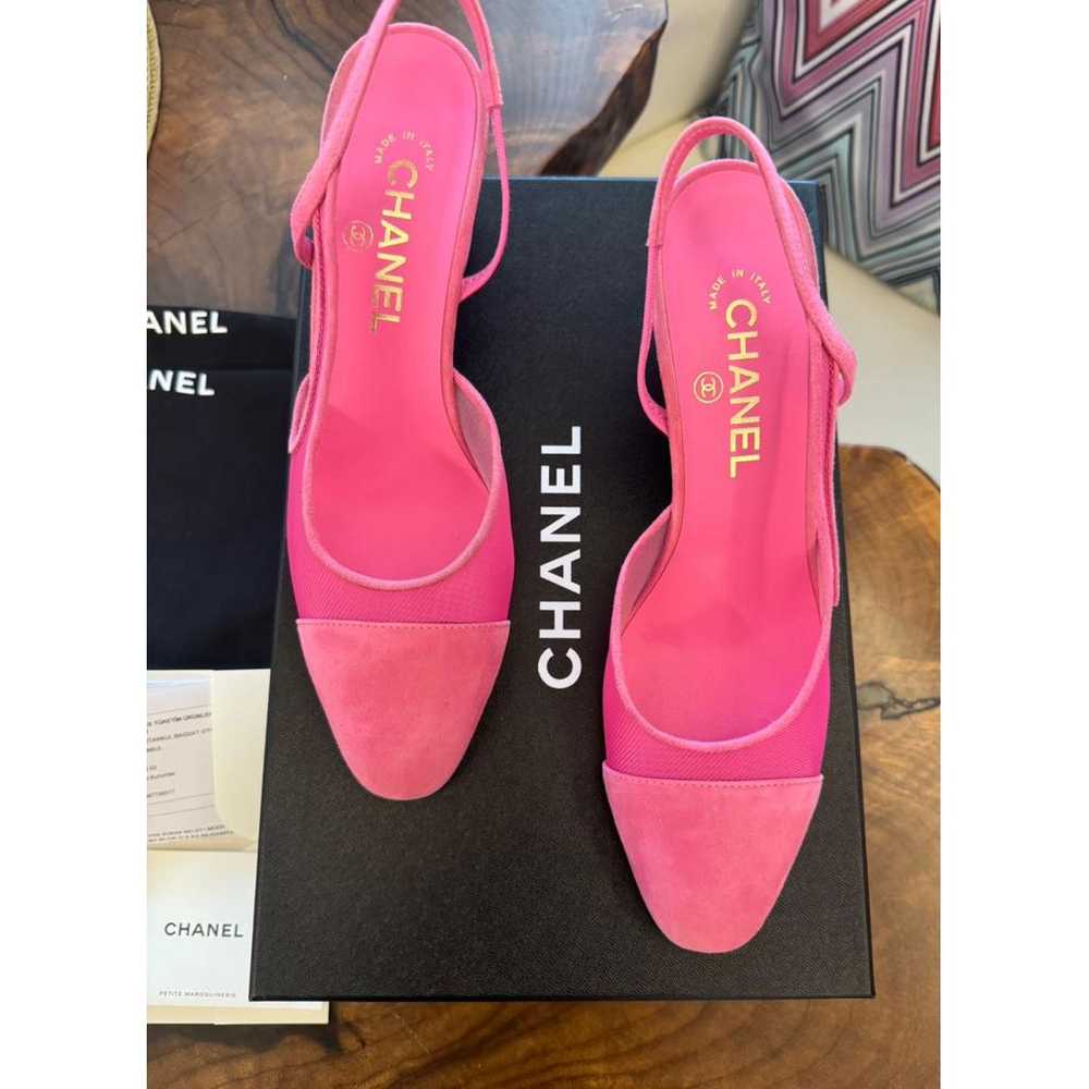 Chanel Slingback cloth sandal - image 2