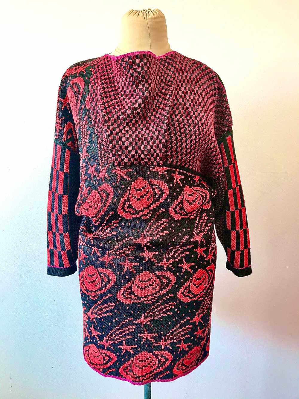 1980's SUMMA Design Planetary Knit Tunic - image 1