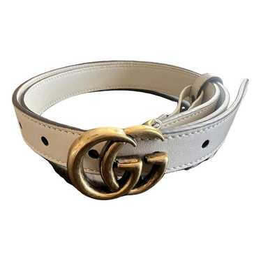 Gucci Gg Buckle leather belt