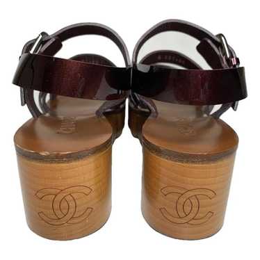 Chanel Slingback patent leather sandal