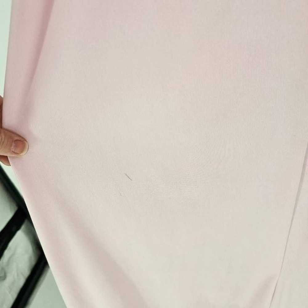 Vintage Pleated Maxi Dress Pink 16 - image 4