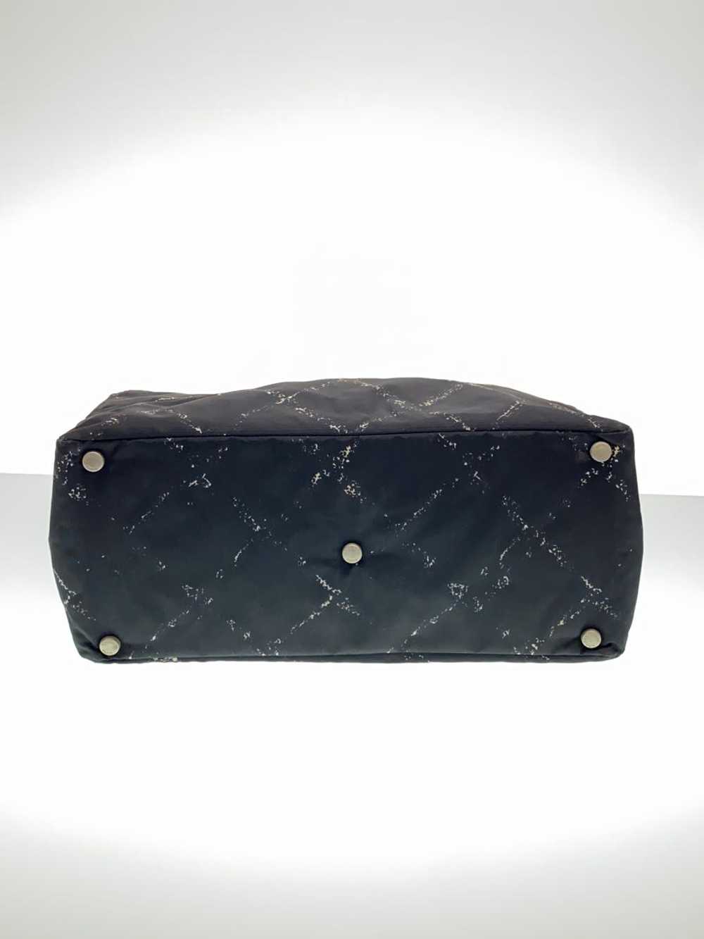 Used Chanel Travel Line/Tote Bag/Nylon/Black Bag - image 4