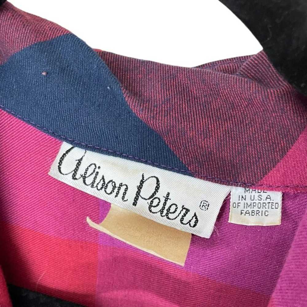 Vintage 70s 80s Alison Peters Size 18 Purple Larg… - image 4