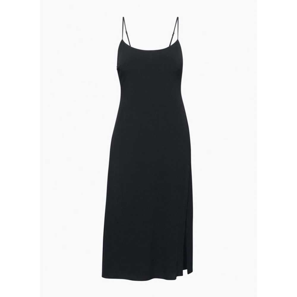Aritzia Wilfred | black satin slip dress 10 - image 2