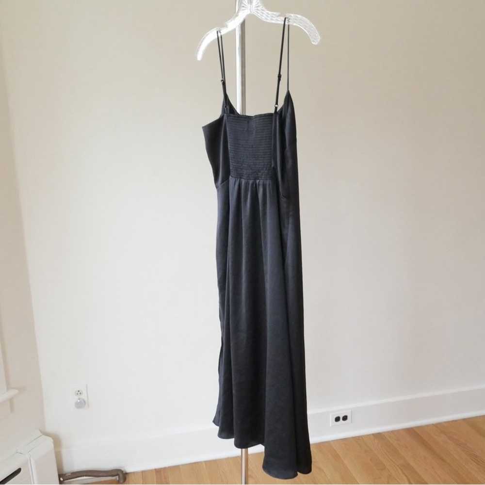 Aritzia Wilfred | black satin slip dress 10 - image 5