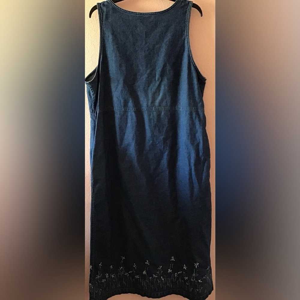 Vintage Y2K denim dress size 16/18 - image 7
