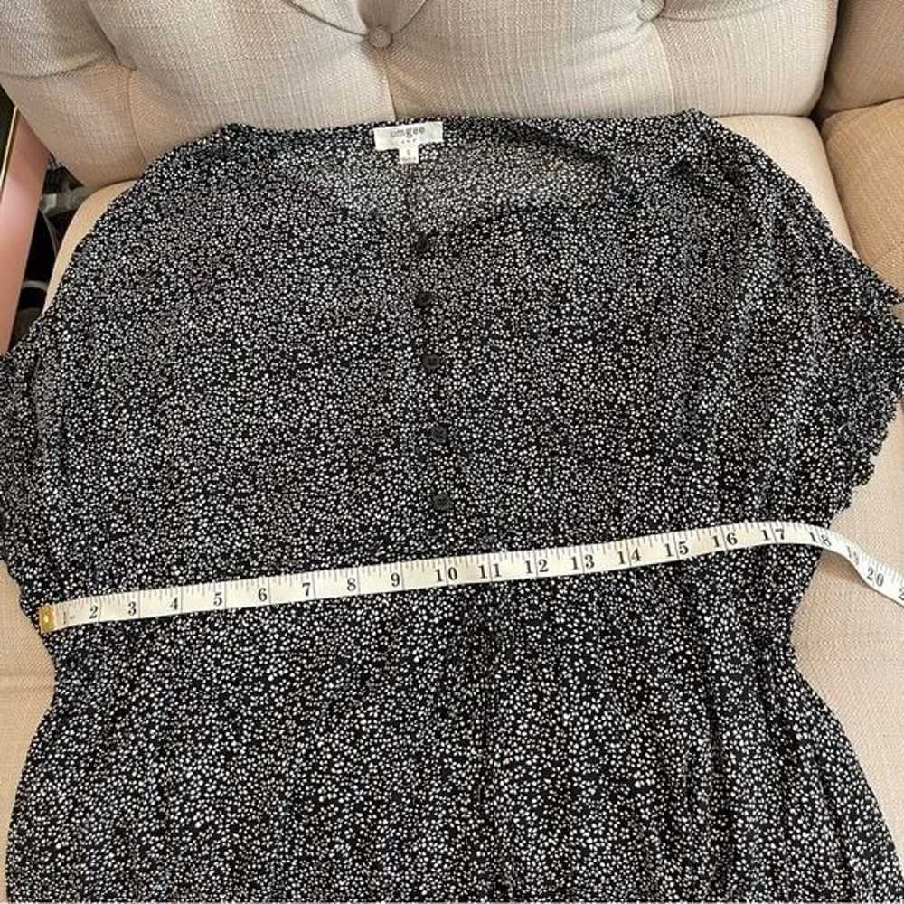 Umgee Dress Womens Small Black & White Floral pri… - image 10
