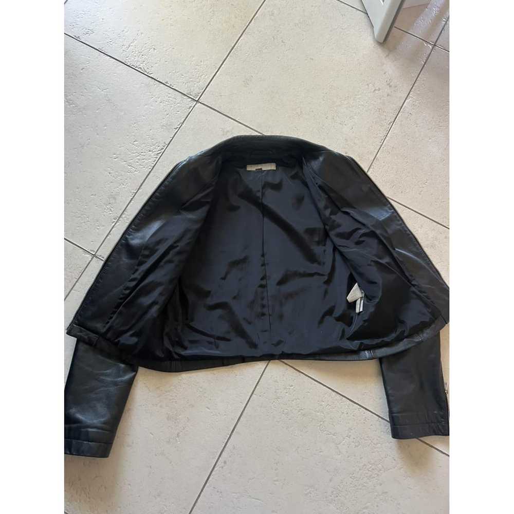 Iceberg Leather biker jacket - image 5