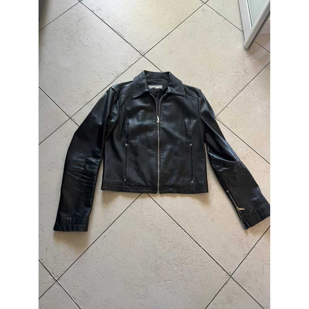 Iceberg Leather biker jacket - image 9