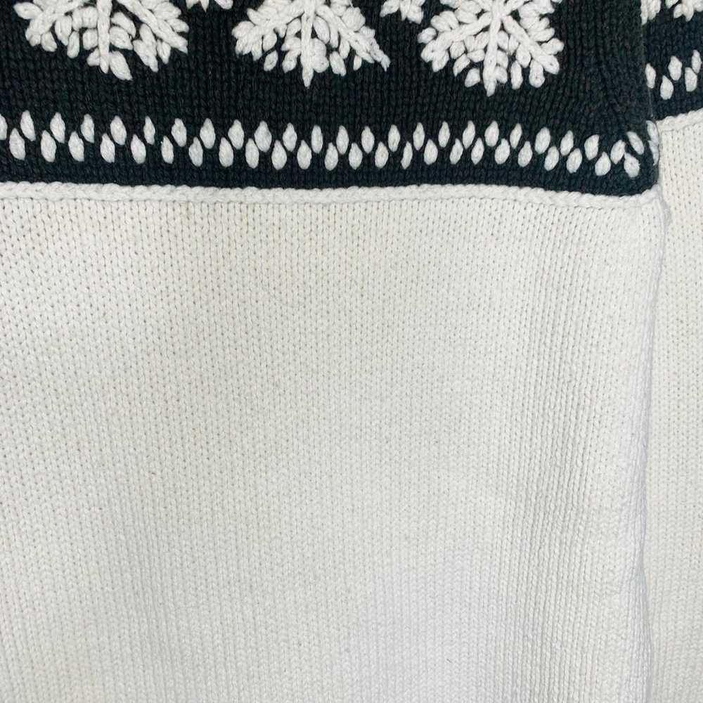 Eddie Bauer  Sweater Snowflake Embroidered Sz Med… - image 6