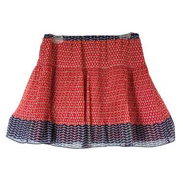 Anna Sui Silk Patterned Mini Skirt - image 1