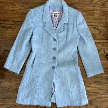 Vintage Marvin Richards Baby Blue Mohair Coat