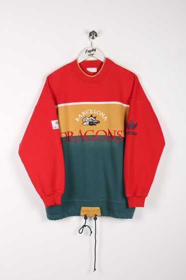 90's Adidas Barcelona Dragons Sweatshirt Red/Green