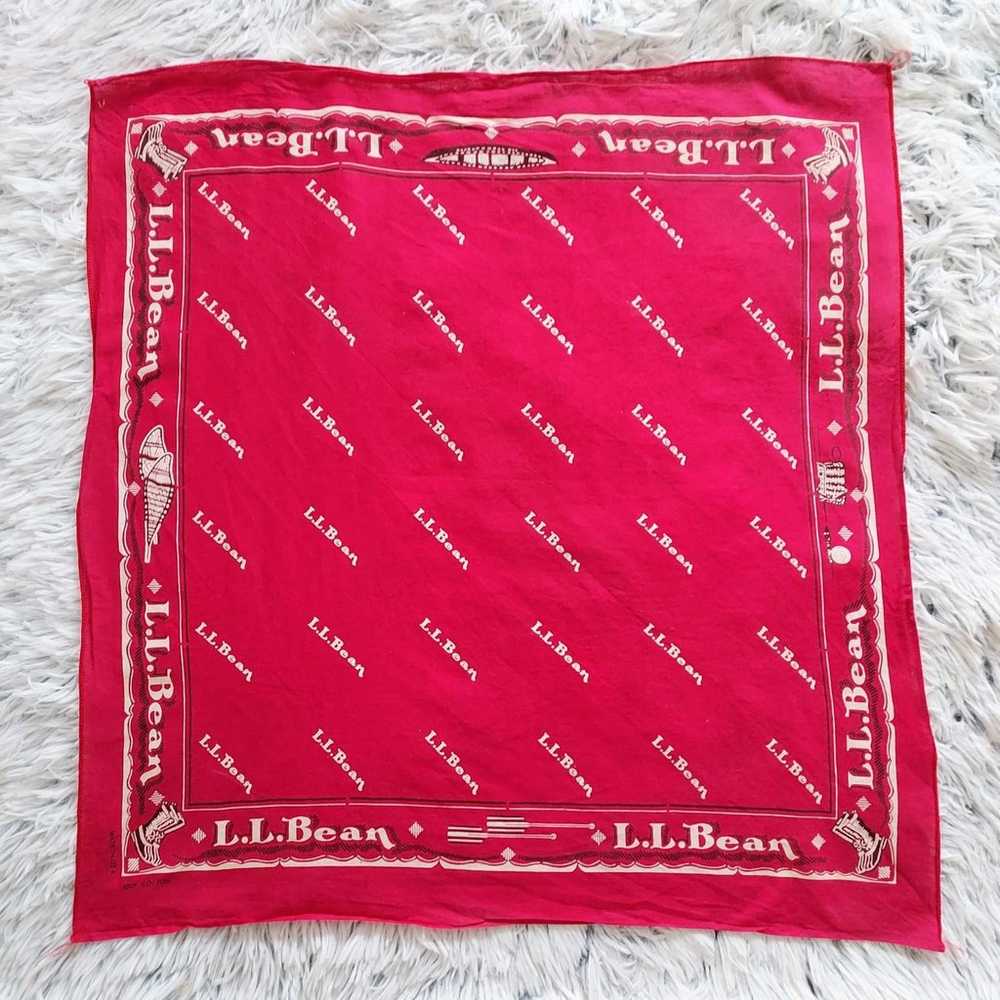 Vintage L.L. Bean Bandanna Handkerchief 100% Cott… - image 2