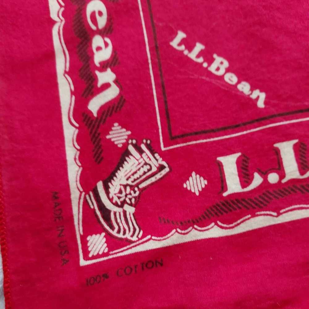 Vintage L.L. Bean Bandanna Handkerchief 100% Cott… - image 3