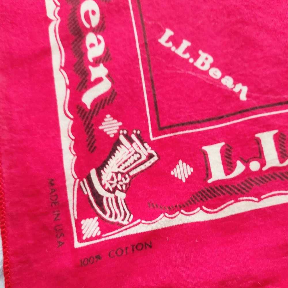 Vintage L.L. Bean Bandanna Handkerchief 100% Cott… - image 6