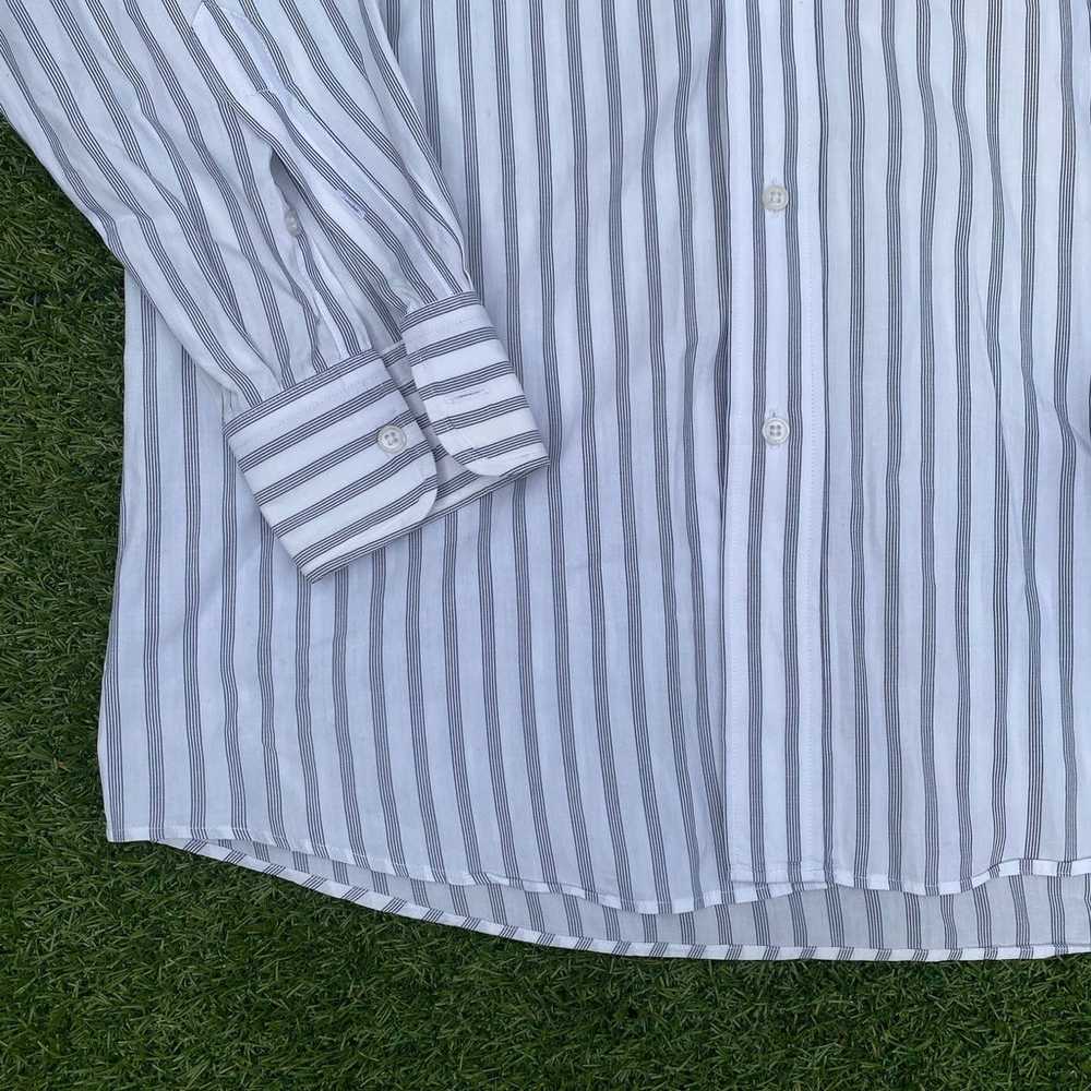 Yves Saint Laurent Vintage Pinstripe Dress Shirt - image 3