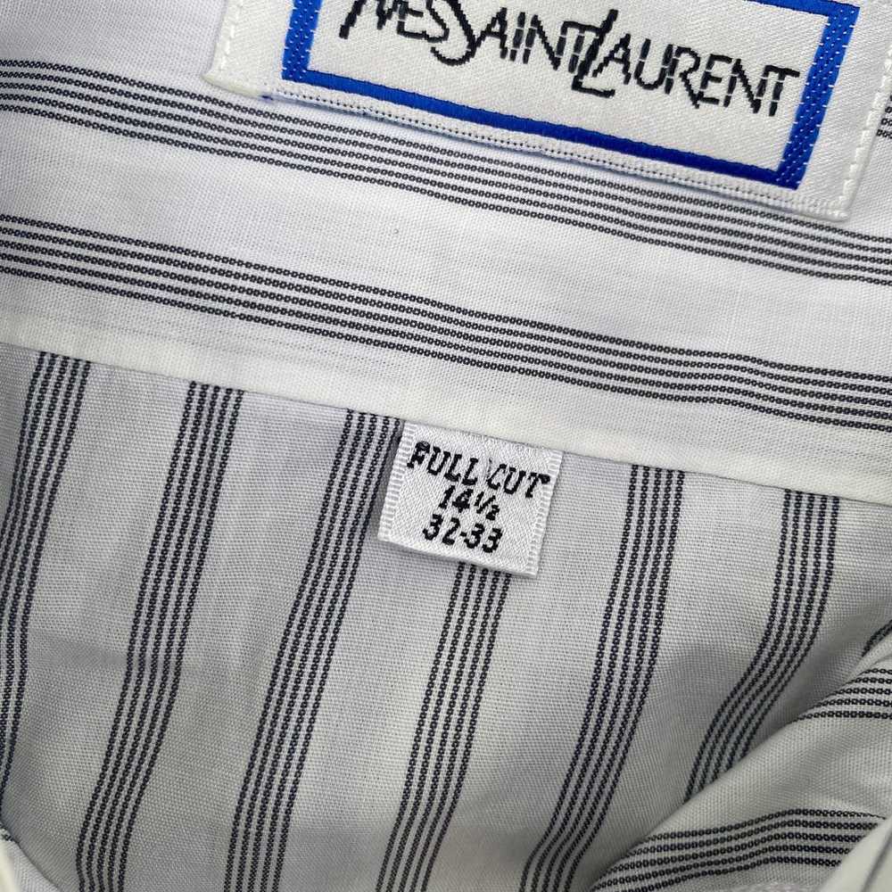 Yves Saint Laurent Vintage Pinstripe Dress Shirt - image 5