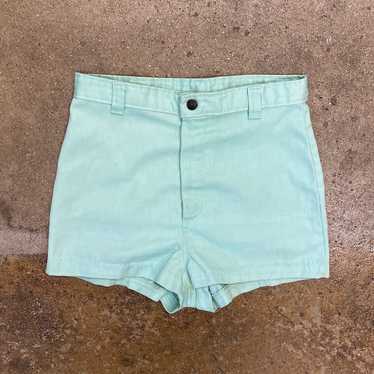 70s Mint Green Shorts - image 1
