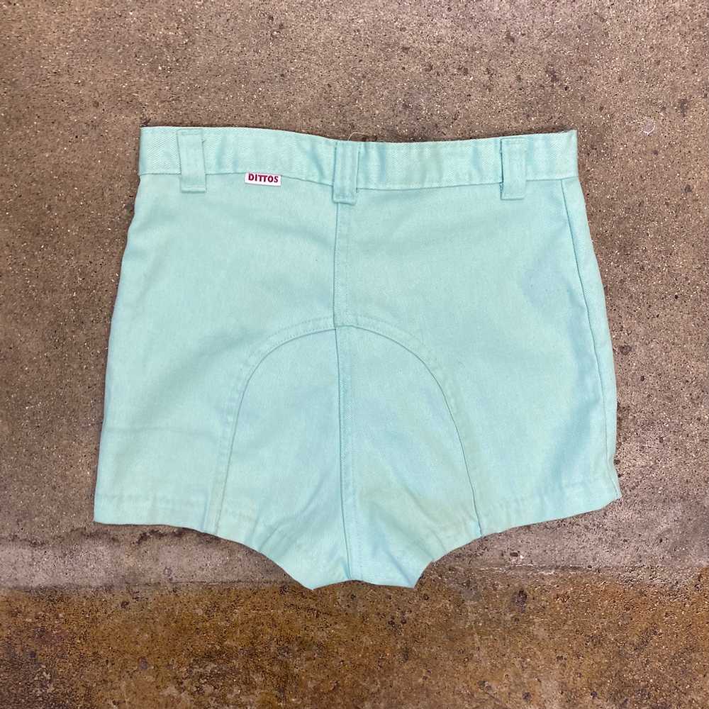 70s Mint Green Shorts - image 2