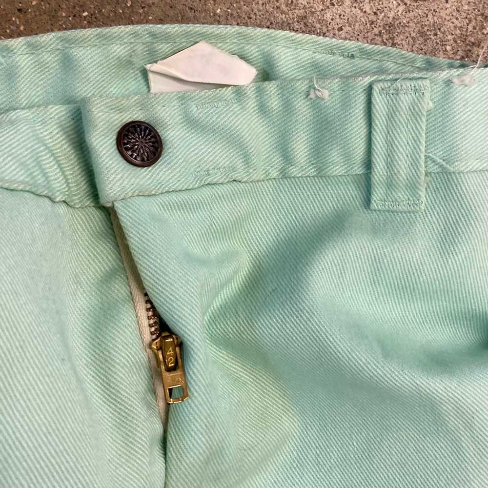 70s Mint Green Shorts - image 3