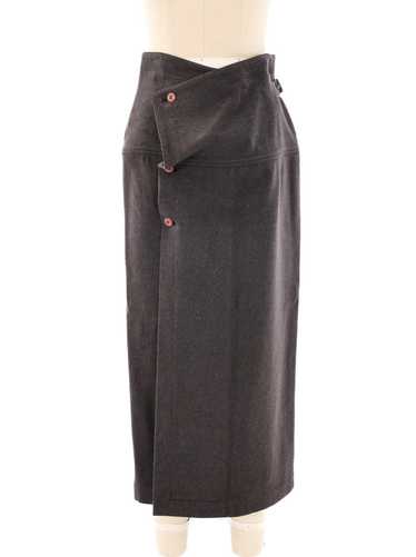 Issey Miyake Buckle Wrap Skirt - image 1
