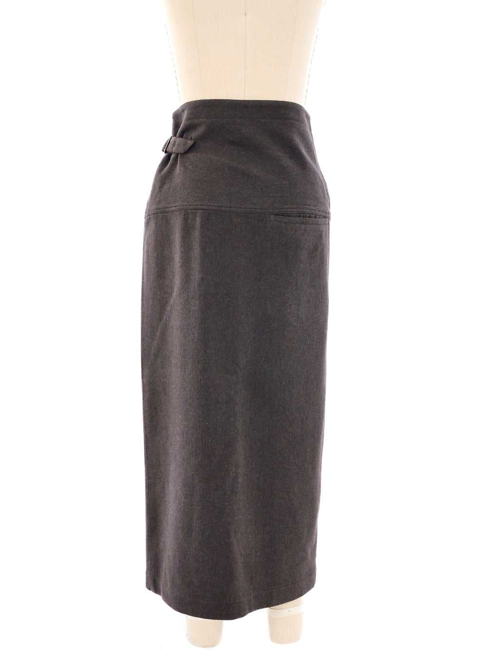 Issey Miyake Buckle Wrap Skirt - image 3