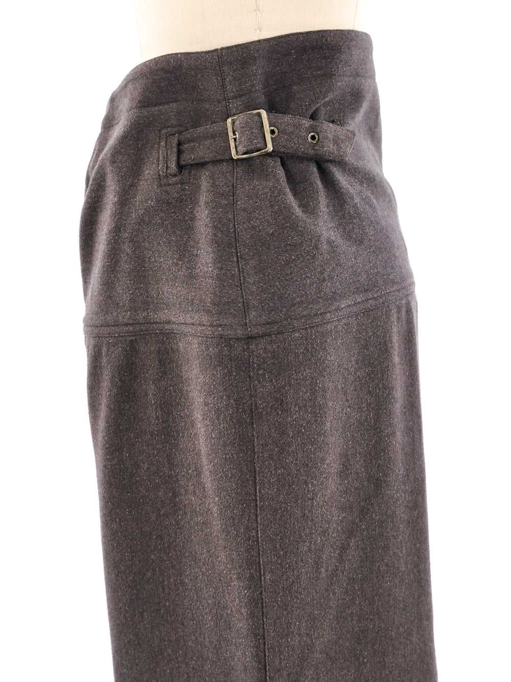 Issey Miyake Buckle Wrap Skirt - image 5
