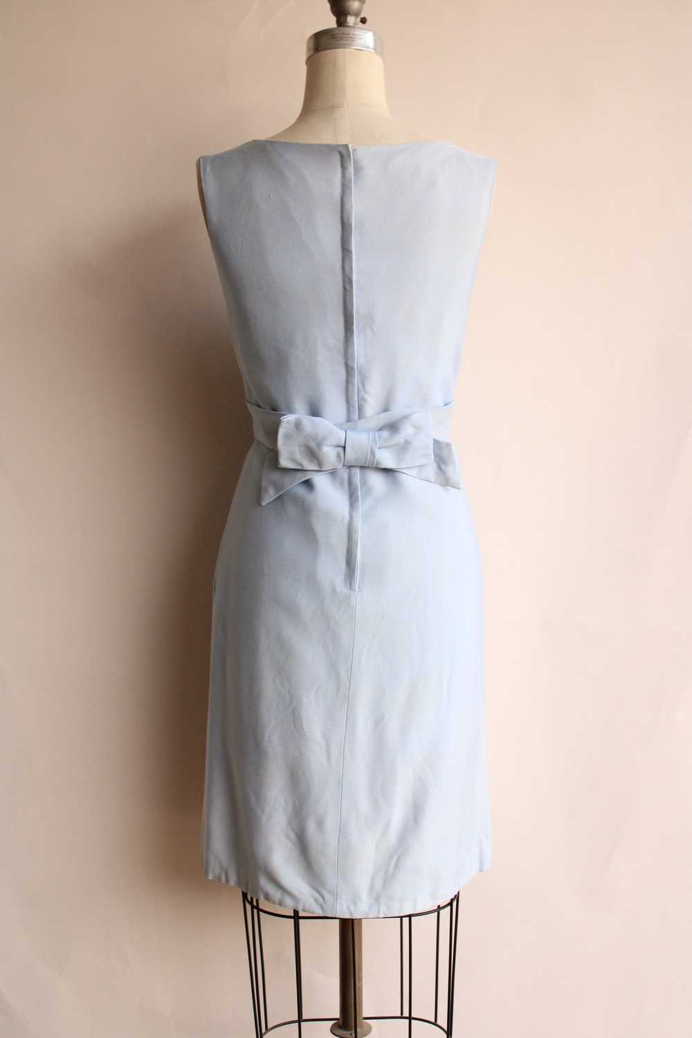 Vintage 1960s Emma Domb Pale Blue Dress with Matc… - image 10