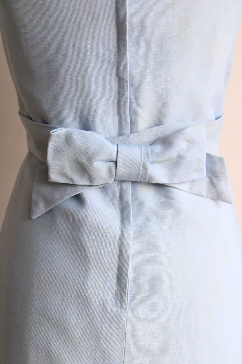 Vintage 1960s Emma Domb Pale Blue Dress with Matc… - image 11